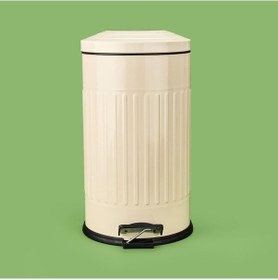 Resim Living Vintage Çöp Kovası - Bej - 16 Lt Çok Renkli 