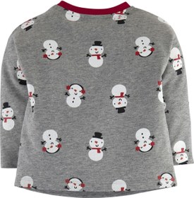 Resim Genel Markalar Unixes Kardan Adam %100 Pamuk Yılbaşı Çocuk Pijama Takımı 