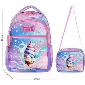 Resim Maxaccess Multicolor Dondurma Desenli Ilkokul Sirt Cantasi Ve Beslenme Cantasi Multicolor 