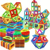 Resim Gençler için Manyetik Blok Yığma Oyuncakları, Büyük Boy Mıknatıs STEM Oyuncakları Öğrenme Eğitici Konstrüksiyon Seti Mıknatıs Oyuncakları Gençler için Oyuncaklar 3-6 Yaş Arası Doğum Günü Hediyeleri Mıknatıs Hediye Rastgele Renk 