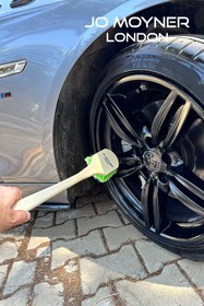 Resim Jo Moyner Uzun Saplı Jant için Tekerlek ve Lastik Fırçası Araba Yıkama Fırçası Davlumbaz Motor 