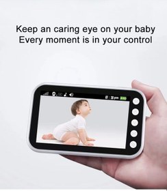 Resim Ape Lcd Ekranlı Gece Görüşlü Bebek Monitörü Bebek Izleme Kamerası Oda Sıcaklığı Kontrollü Kablosuz 