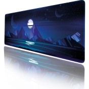 Resim Helixsun Mouse Pad Büyük Boy Gaming Oyuncu Xl 70X30 cm Moonlıght 