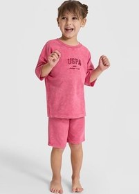 Resim U.S. Polo Assn. Kız Çocuk Fuşya Pijama Takım 50326616-VR023 