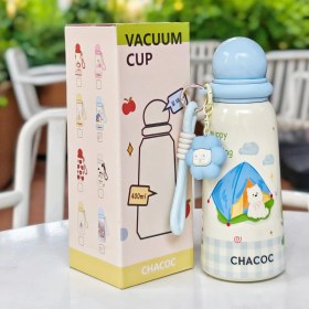 Resim Langmengxuan Paslanmaz Çelik Yalıtımlı Kupa Sevimli Öğrenci Kupası Moda Hediye (Yurt Dışından) 