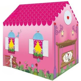 Resim PORLİSTAN Oyun Çadırı Kız Çocuk Oyun Evi. Pembe Kız Oyun Çadırı 