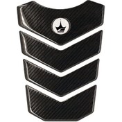 Resim Grippatch Yamaha, Bmw, Honda Motosikletler İle Uyumlu Kaydırmaz 6d Karbon Tank Pad, Tank Girp Gc02 