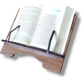 Resim hü ma tasarım ve aksesuar Hüma Ahşap Tablet Telefon Tutucu Ayarlanabilir Kitap Okuma Sehpası Standı Rahle 