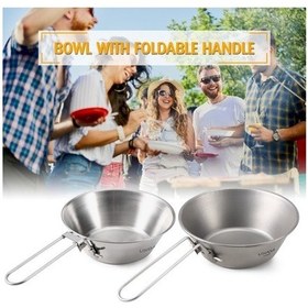 Resim Tongxida 4'lü Paket 260ml Çelik Kase - Katlanabilir, Ev & Dış Mekan İçin Renkli Çok Renkli 