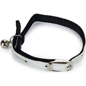 Resim Beeztees Kedi Boyun Tasması, Fosforlu Beyaz, 20-29cm 