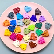 Resim Cloud011 29 Parça Dıy Kalp Yapı Blokları Kolye Anahtarlık Çanta Charm Kardeşler Ve Sevgililer Günü Hediyesi 