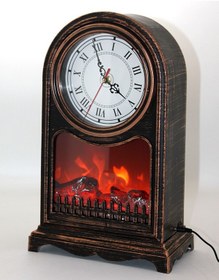 Resim Led Işıklı Saatli Şömine - Model 2 