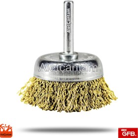 Resim Gfb Matkap Tel Fırça Pimli Çanak Fırça 50mm 