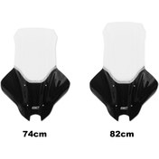 Resim GP KOMPOZİT GP Kompozit Yamaha NMAX 125 / 155 2025 Uyumlu Elcikli Tur Camı Şeffaf 82 cm 