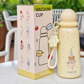 Resim Langmengxuan Paslanmaz Çelik Yalıtımlı Kupa Sevimli Öğrenci Kupası Moda Hediye (Yurt Dışından) 