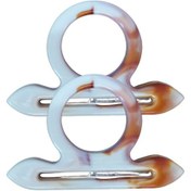 Resim Çanta Sapı Çapa Model Kahverengi - Beyaz 18 cm 