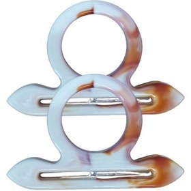 Resim Çanta Sapı Çapa Model Kahverengi - Beyaz 18 cm 