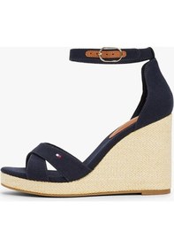Resim Tommy Hilfiger Flag Hıgh Wedge Espad Crısscross Lacivert 