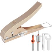 Resim Quueppty Tek Delik Delme 8mm Ağır Hizmet Tipi Delme Makinesi Kenar Bantlama Delme Pensesi Ölçekli Kağıt Kartlar Plastik Karton Için (Yurt Dışından) 