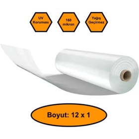 Resim NetBazaars 160 micron NAYLON ÖRTÜ, ŞEFFAF SU GEÇİRMEZ NAYLON, 12x1 metre 