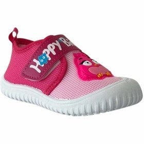 Resim Gezer Çocuk Ev Okul Kreş Yumuşak Keten Ayakkabı Panduf 