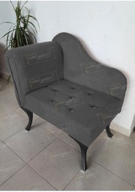 Resim aldagelsin Yeni Model Tekli Köşe Koltuğu Josefin Bench Siyah Ayak 