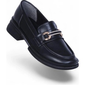 Resim Ayakcenter Nhr2 Siyah Kadın Loafer Ayakkabı Siyah 