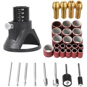 Resim Sourcingasia Eıtgzwas 2020 4 Adet Döner Çok Amaçlı Pens Somun Kiti Için 0.8/ 1.6/ 2.35/ 3.2 mm ve 29X Döner Elektrikli Matkap Adanmış Bulucu Matkap Uçları (Yurt Dışından) 