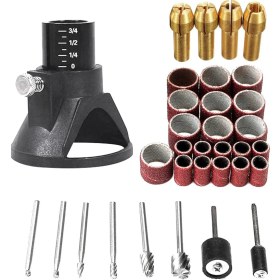 Resim Sourcingasia Eıtgzwas 2020 4 Adet Döner Çok Amaçlı Pens Somun Kiti Için 0.8/ 1.6/ 2.35/ 3.2 mm ve 29X Döner Elektrikli Matkap Adanmış Bulucu Matkap Uçları (Yurt Dışından) 