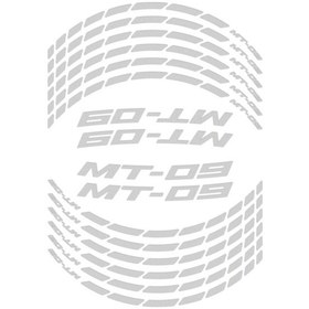 Resim GP Kompozit Yamaha MT-09 2013-2023 Uyumlu Jant Şeridi Reflektif Gri 