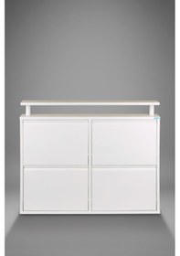 Resim Lıccıa Metal Ayakkabılık 2 Li Yatay Model Beyaz 