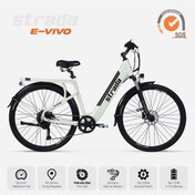 Resim Stradacycles E-vivo Hd 28 Jant Elektrikli City Şehir Bisikleti Beyaz 