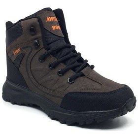 Resim Avidox Erkek Günlük Outdoor Kışlık Bağcıklı Fermuarlı Spor Bot 36-44 Kahve - Siyah Kahverengi - Siyah 