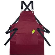 Resim Levına Mutfak İçin İş Önlüğü 325934538 Bordo 