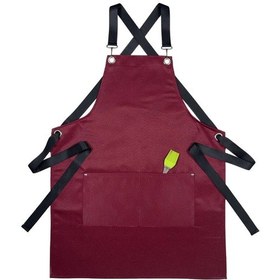 Resim Levına Mutfak İçin İş Önlüğü 325934538 Bordo 