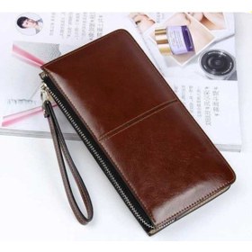 Resim Dancemonkey Kadın Zip Cüzdan Uzun Debriyaj Çoklu Kartlık Cüzdan Bilek Cüzdan-kahverengi Kahverengi Kahverengi 