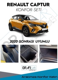 Resim GRAFİCAR Renault Captur Konfor Seti- Iç Trim Kumaş Kaplama- Ses Izolasyon Amaçlı Ürün Touch Plus Uyumlu 