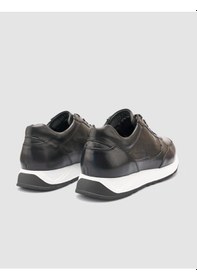 Resim Cabani %100 Hakiki Deri Siyah Erkek Spor Ayakkabı Siyah 