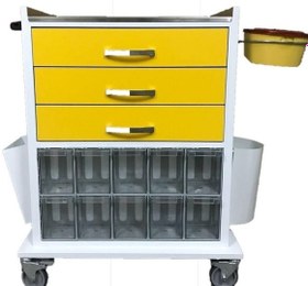 Resim Medikaltec Acil İlaç Arabası - Ergonomik Tasarım, Yüksek Kalite 