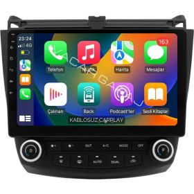 Resim Navecron Honda Accord 2003-08 Uyumluandroıd Multimedya Gerçek 2/32 Kablosuz Carplay Androıd Geri Görüş Kamera 