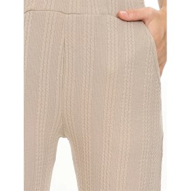 Resim Denokids Kız Çocuk Boru Paça Bej Basic Eşofman Altı 