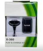 Resim fortrek Xbox 360 Controller Şarj Kiti Şarj Edilebilir Pil ve USB Play Charge Kablo 
