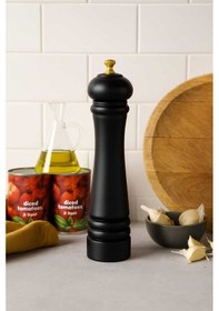 Resim 42 Cm Baharat Öğütücü Ve Manuel El Değirmeni Siyah 
