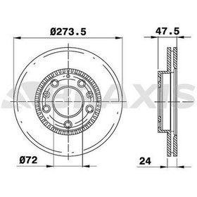 Resim Braxıs-ae0422 - On Fren Dısk Aynası Havalı Mazda 6 Gg 1.8 02 62 