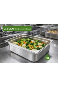 Resim Net Çelik Gastronom Küvet Gn 2/3-200 