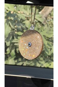 Resim TASARIM ARABAM ATİKE ELİF AKIN Gold Nazar Dikiz Süsü 