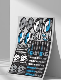 Resim Sticker Market Sticker Seti Düz Yüzeyler İçin A4 Boyutu Çıkartma Etiket Seti 