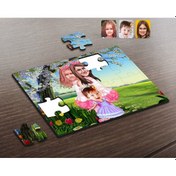 Resim Kişiye Özel 3 Kardeş Karikatürlü Ahşap Puzzle-3 