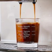 Resim Kalınlaştırılmış Cam Kahve Fincanı İtalyan Espresso Ölçüm Kabı 60ml 