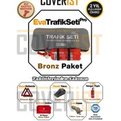 Resim Eva Trafik Seti Plus - 1 Kg Yangın Tüpü - 2 Yıllık - Gri - Bronz Paket 